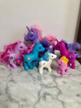 Lot of 6 My Little Pony MLP Inspired G3 Style Ponies Figures Toy
